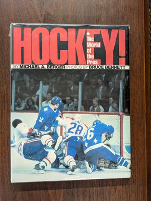 Berger, Michael A. (796.96) Ice Hockey: The World of the Pros (HC Large) Printed in Hong Kong, 1986 Footnote Productions, OOP