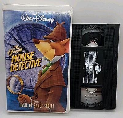 Disney's The Great Mouse Detective (1986) (VHS, 17453) white clamshell, Vincent Price