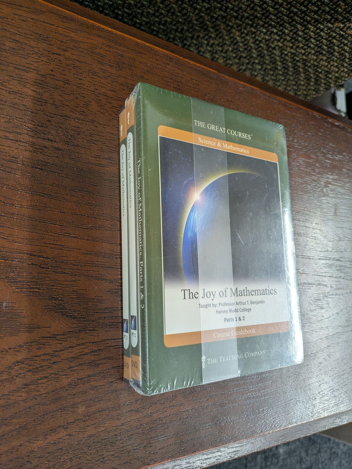 The Joy of Mathematics Parts 1 &amp; 2 (4xDVD + Booklet, Factory Sealed) Full 24 Lectures (The Great Courses)