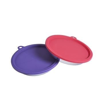 MM CAT 4 PC BOX SET 2 SS BOWLS 2 SILICONE LIDS