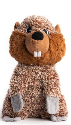 FAB DOG TOY FLUFFIE PLUSH BEAVER LARGE