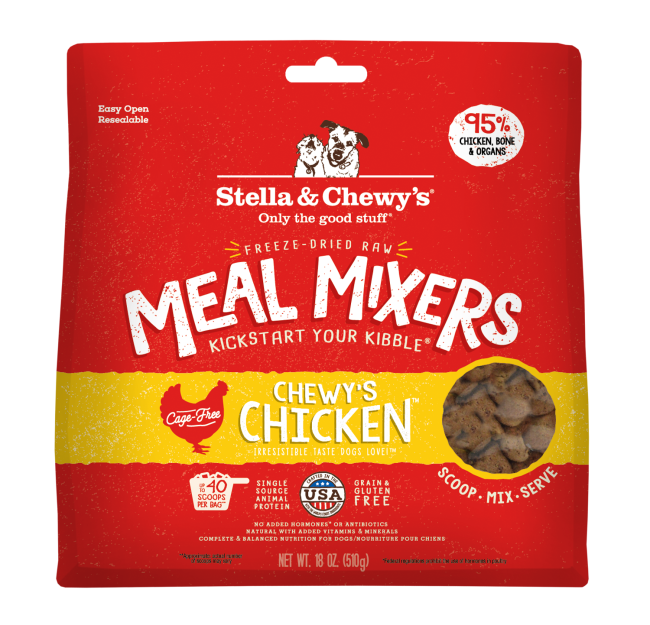 STELLA &amp; CHEWY&#39;S MEAL MIXERS FD CHICKEN 18 OZ