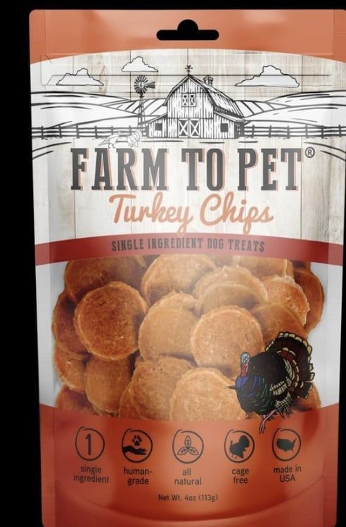 Farm to Pet Turkey Chips 4oz