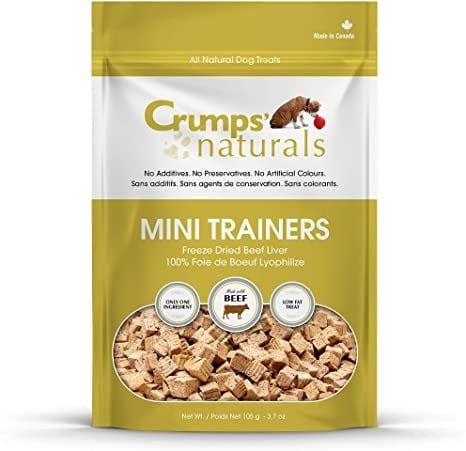 CRUMPS DOG TREATS MINI TRAINER FD BEEF LIVER 4.4 OZ