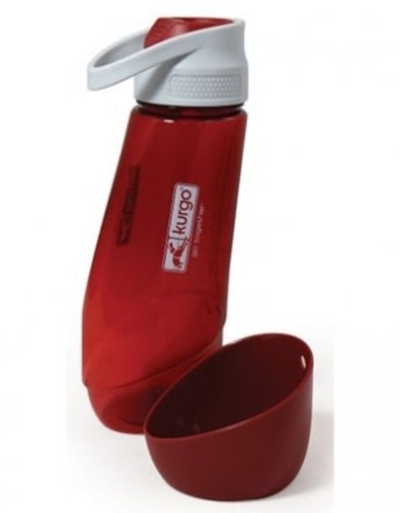 KURGO GOURD H2O BOTTLE &amp; BOWL BARN RED