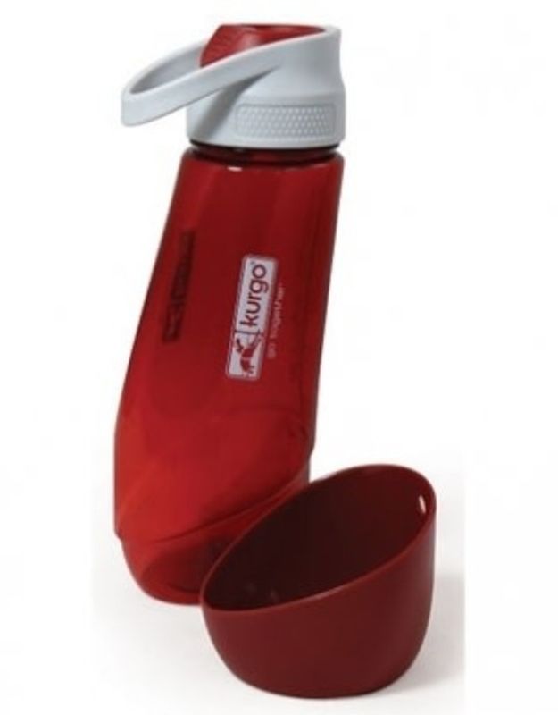 KURGO GOURD H2O BOTTLE &amp; BOWL BARN RED