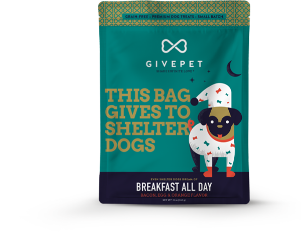 GIVEPET DOG TREAT BISCUIT BREAKFAST ALL DAY 12 OZ