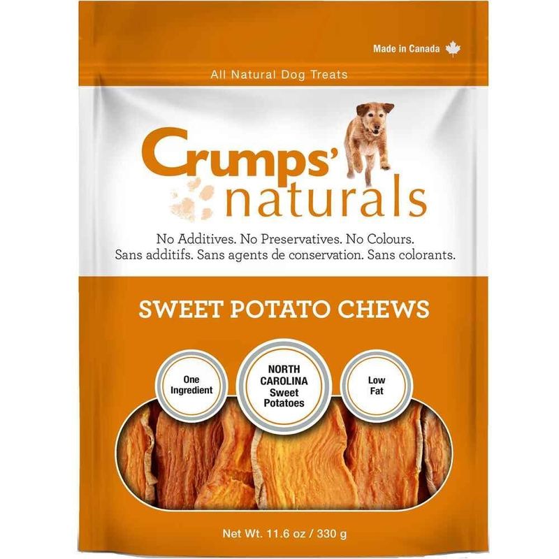 CRUMPS DOG TREATS SWEET POTATO CHEWS 11.6 OZ