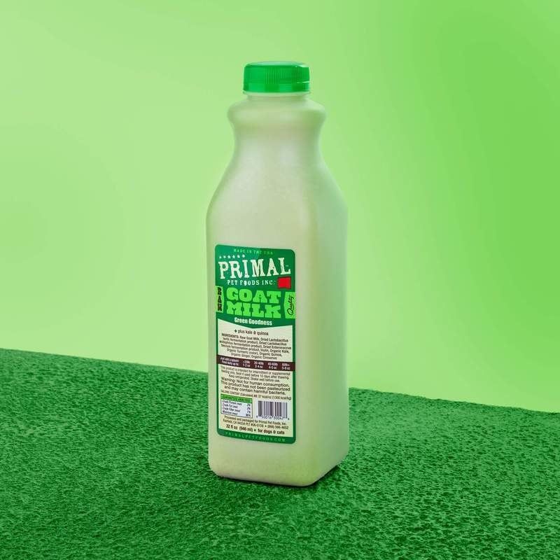PRIM FRZN GOATS MILK GREEN  GOODNESS 1 QT
