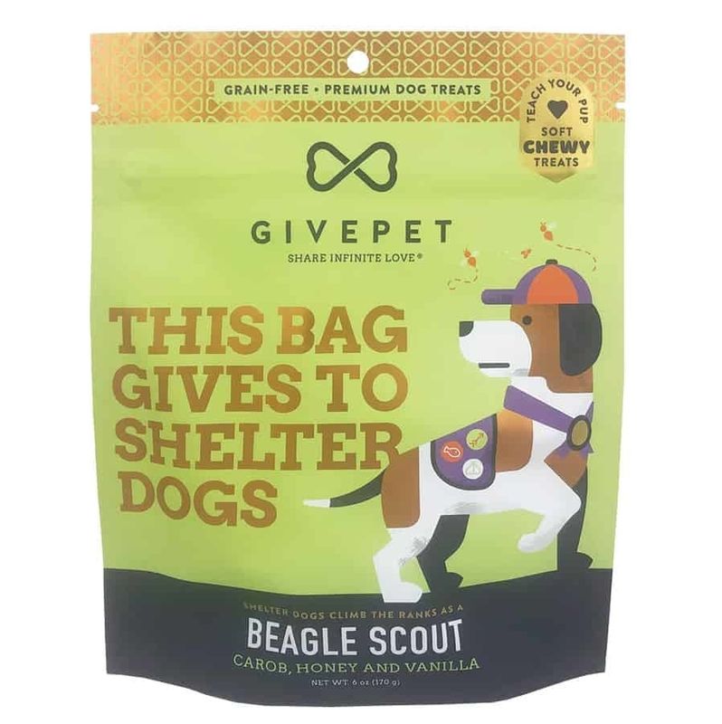 GIVEPET DOG TREAT SOFT CHEW BEAGLE SCOUT 6 OZ