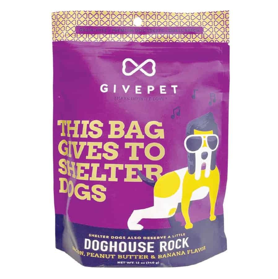 GIVEPET DOG TREAT BISCUIT DOGHOUSE ROCK 11 OZ