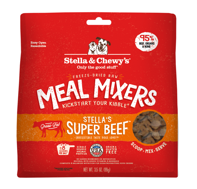 STELLA &amp; CHEWY&#39;S MEAL MIXERS FD SUPER BEEF 3.5 OZ