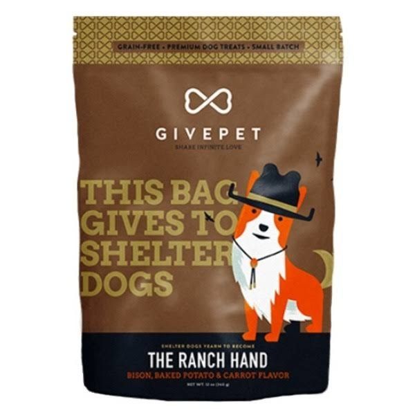 GIVEPET DOG TREAT BISCUIT RANCH HAND 12 OZ