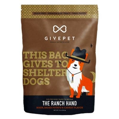 GIVEPET DOG TREAT BISCUIT RANCH HAND 12 OZ