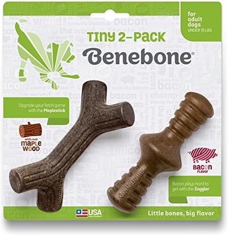 BENEBONE TINY PK MAPLESTICK BACON &amp; BACON ZAGGLER 2/PK