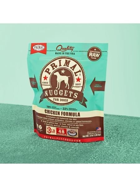 PRIM FRZN CANINE NUGGETS  CHICKEN  3#