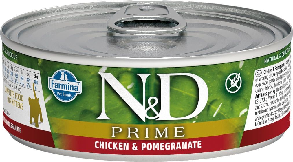 Farmina cat can prime adult chick pom 2.8oz