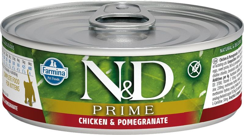 Farmina cat can prime adult chick pom 2.8oz
