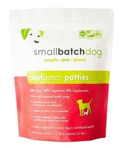 Small Batch Dog Frozen Patties Beef 6#