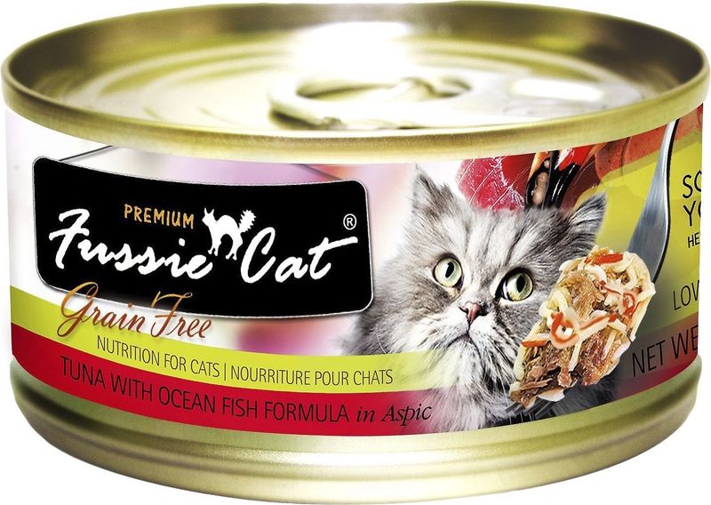 FussieCat Can Prem Tuna Ocean Fish Aspic 24/2.82oz