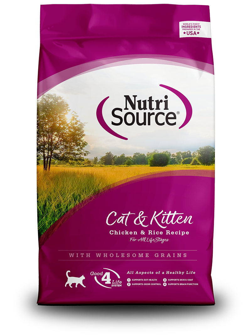 NutriSource Cat &amp; Kitten Dry Chicken &amp; Rice 1.5#