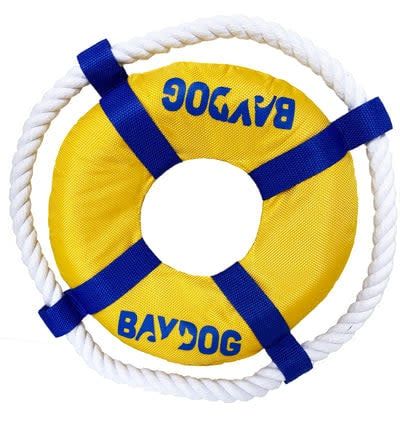 BAYDOG FETCH RING TOY YELLOW