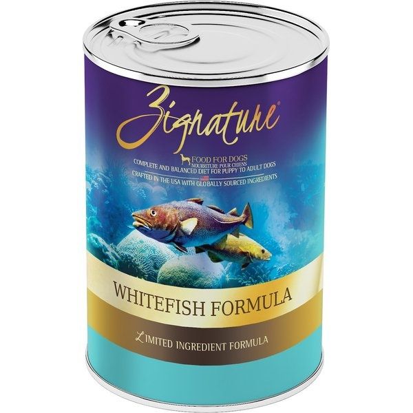 Zignature Dog Can Whitefish Formula 12/13oz