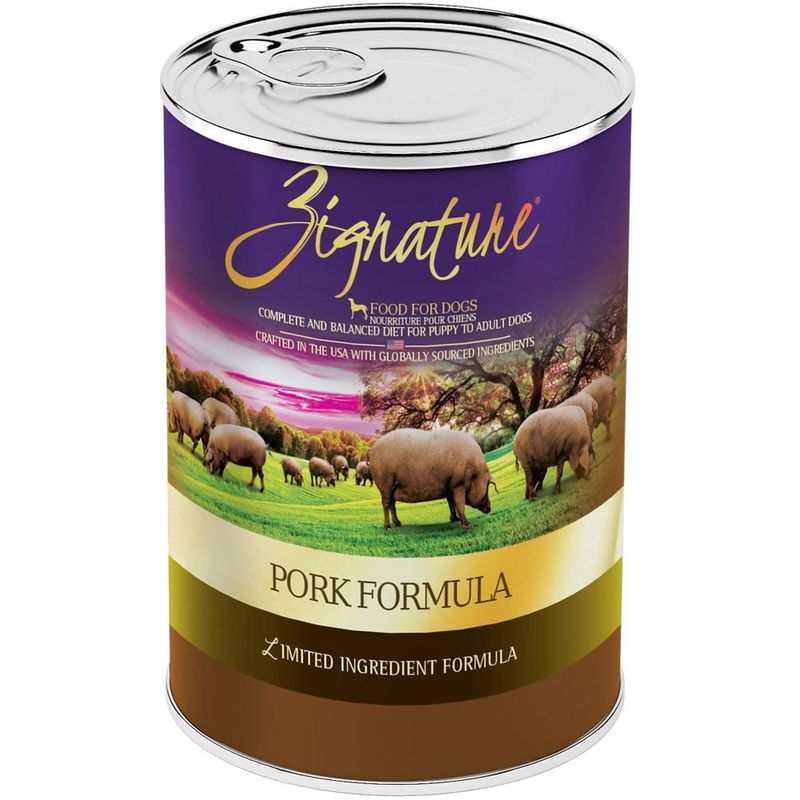 Zignature Dog Can Pork Formula 12/13oz