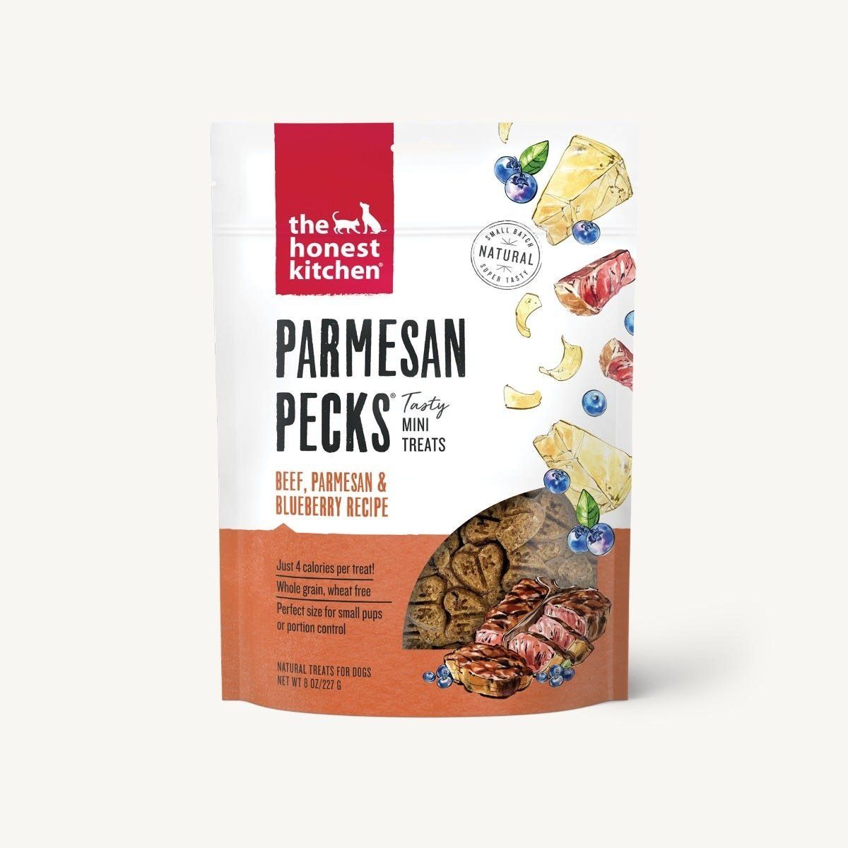 HK TREAT PARMESAN PECKS BEEF PARMESAN BLUEBERRY 8 OZ