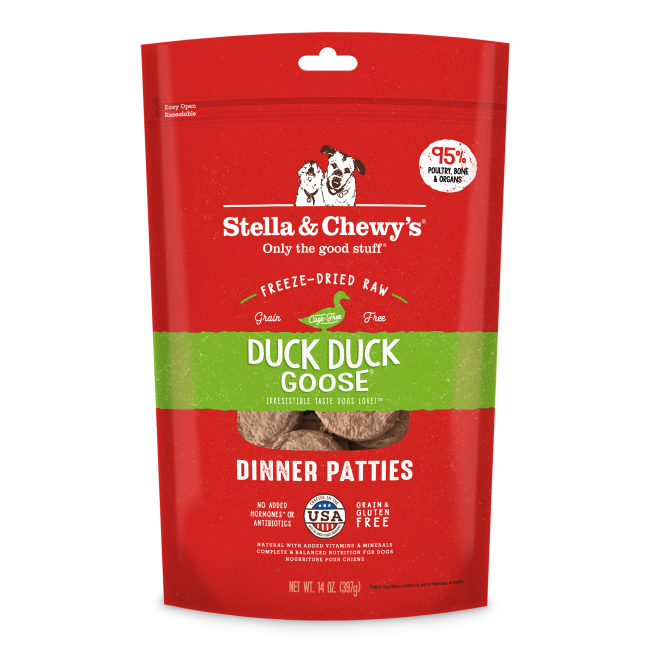 STELLA &amp; CHEWY&#39;S DOG FD DUCK DUCK GOOSE DINNER 14 OZ