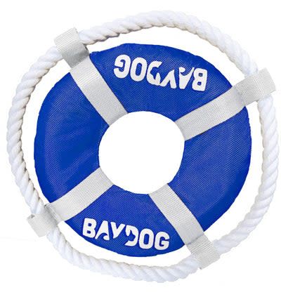 BAYDOG FETCH RING TOY BLUE