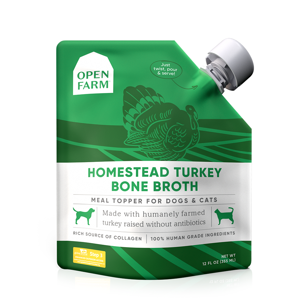 OPEN FARM BONE BROTH TURKEY 12 OZ 6/CS
