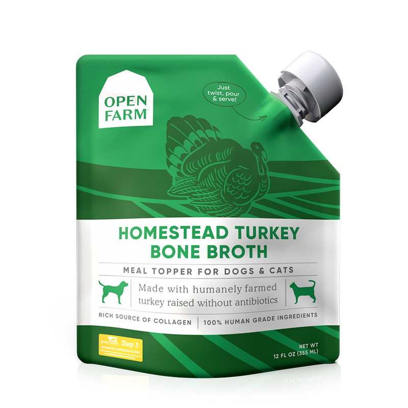 OPEN FARM BONE BROTH TURKEY 12 OZ 6/CS