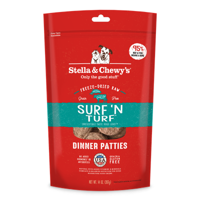 STELLA &amp; CHEWY&#39;S DOG FD SURF N TURF DINNER 14 OZ
