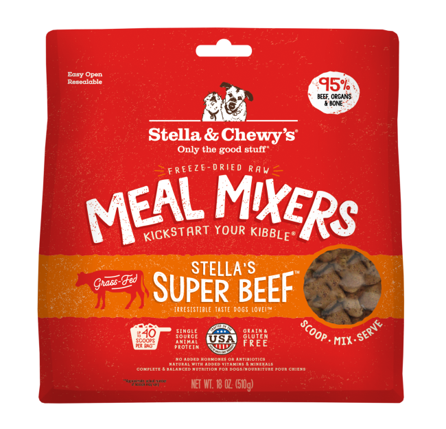 STELLA &amp; CHEWY&#39;S MEAL MIXERS FD SUPER BEEF 18 OZ