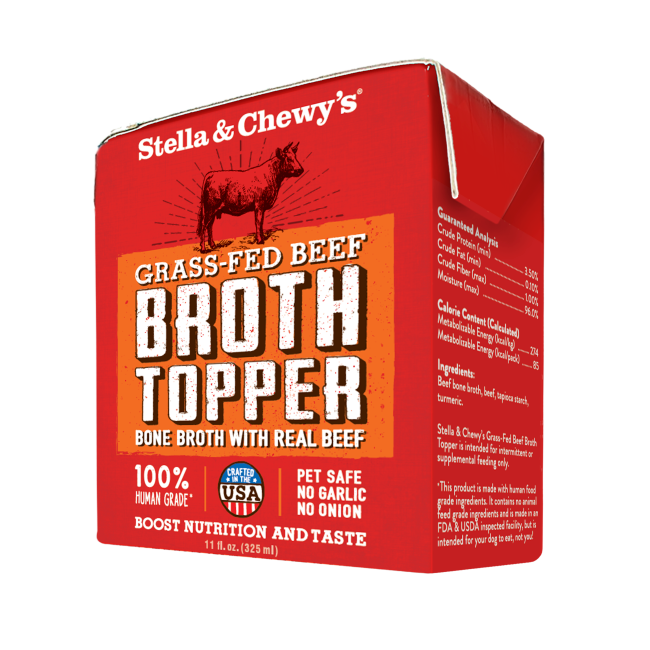 STELLA &amp; CHEWY&#39;S BROTH TOPPER GRASS FED BEEF 11 OZ