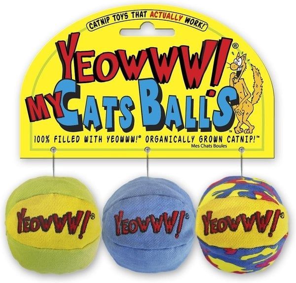 Yeowww Catnip My Cat Balls 3 Pack