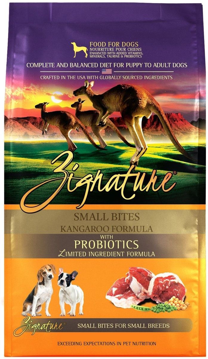 Zignature Dog Small Bites Kangaroo Formula 12.5#