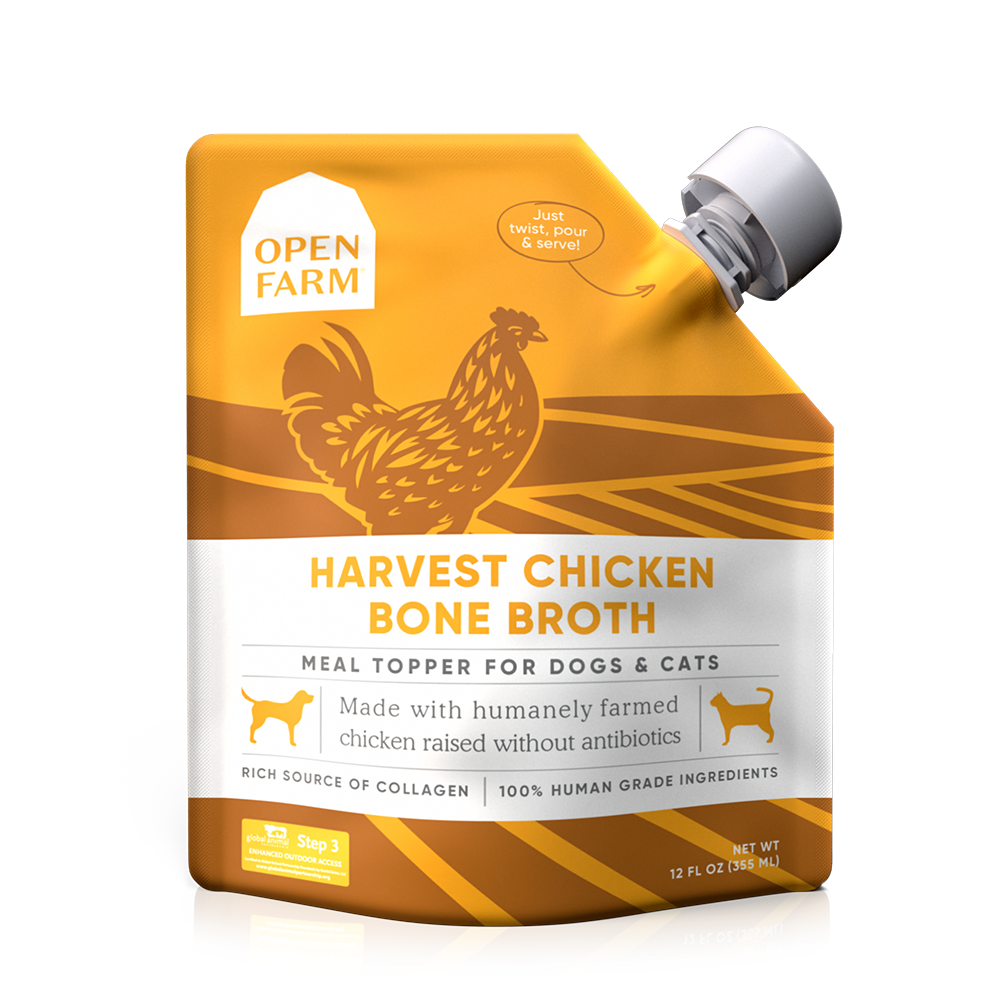 OPEN FARM BONE BROTH CHICKEN 12 OZ 6/CS