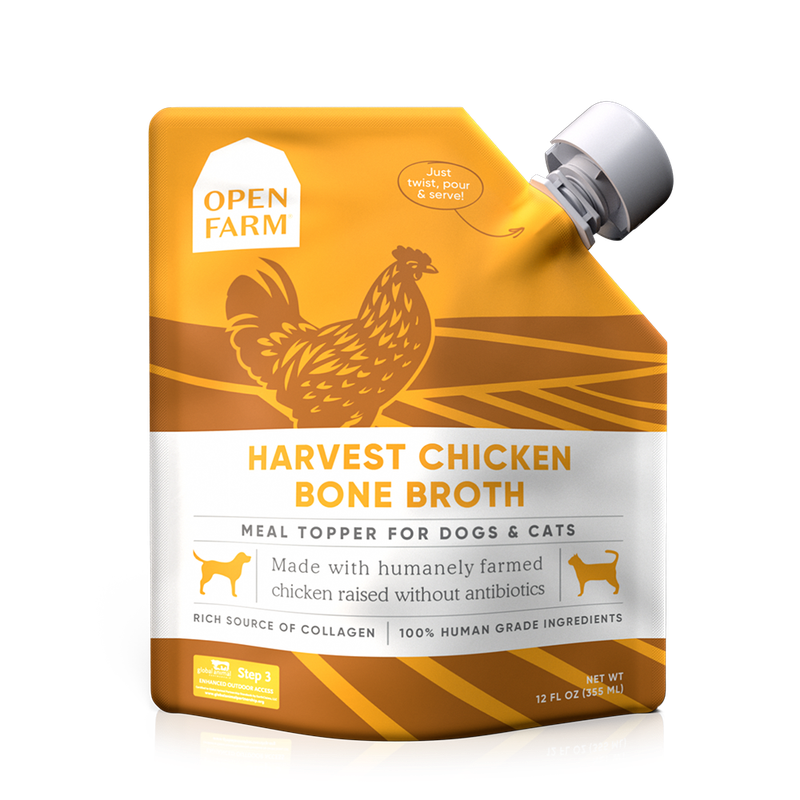 OPEN FARM BONE BROTH CHICKEN 12 OZ 6/CS