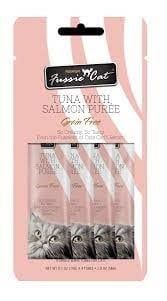 FussieCat Puree Tuna w Salmon  4 pk