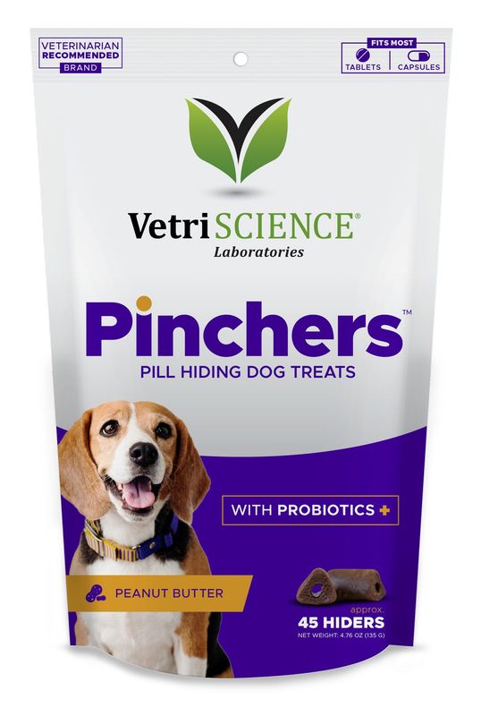 VETRI SCIENCE DOG PINCHERS PILL HIDING TREAT PEANUT BUTTER 45CT