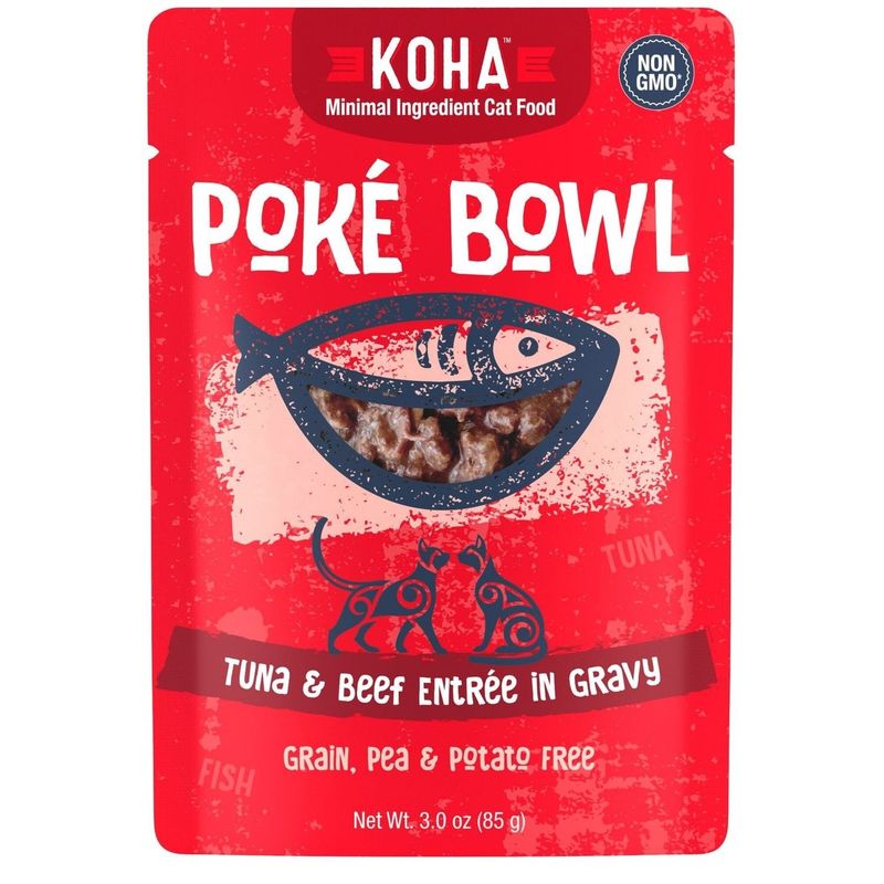 Koha Cat Poke Bowl Tuna Beef pouch 24/3oz