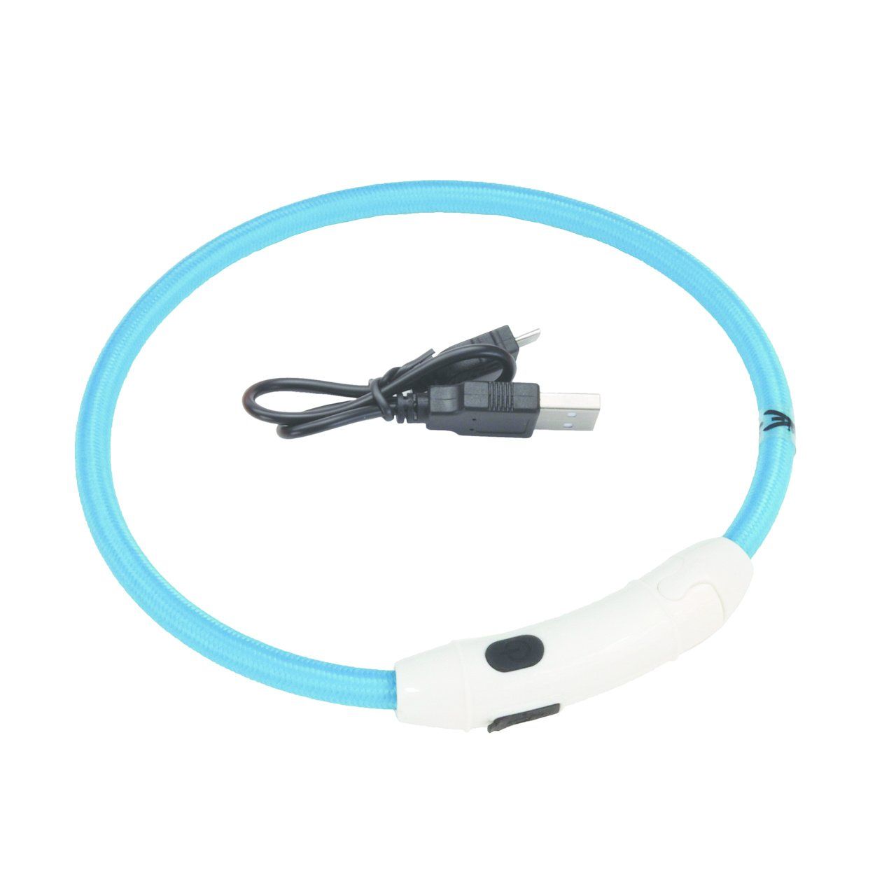 CO CLR USB LIGHT-UP NECK RING  16&quot; BLUE