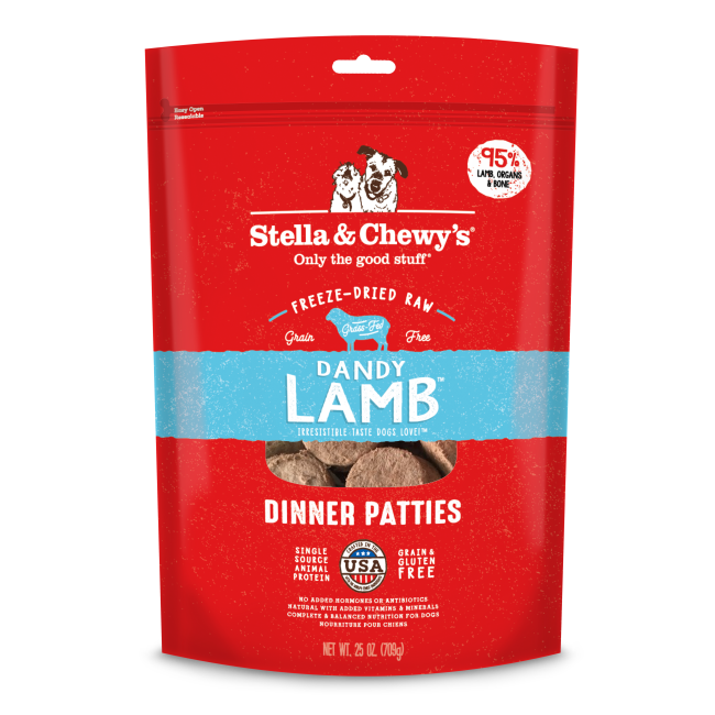 STELLA &amp; CHEWY&#39;S DOG FD DANDY LAMB DINNER 25 OZ