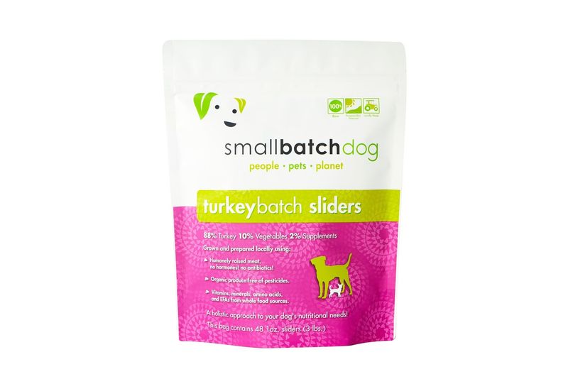 SMALL BATCH FRZN DOG SLIDERS TURKEY 3#