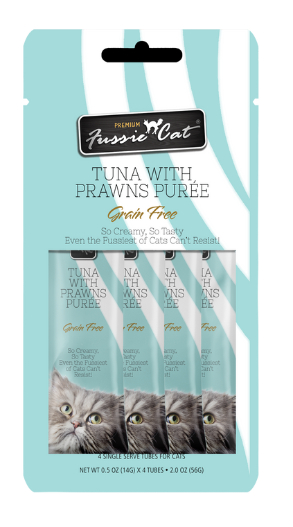 FussieCat Puree Tuna w Prawns 4 pk