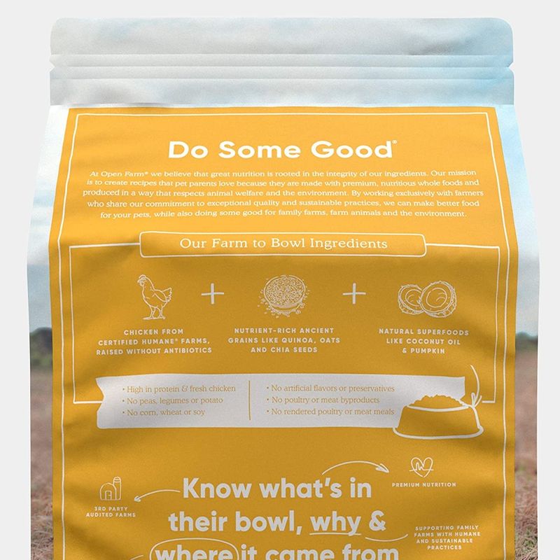 Open Farm Dog Food Harvest Chicken Ancient Grains 