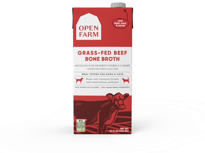 OPEN FARM BONE BROTH BEEF 32 OZ