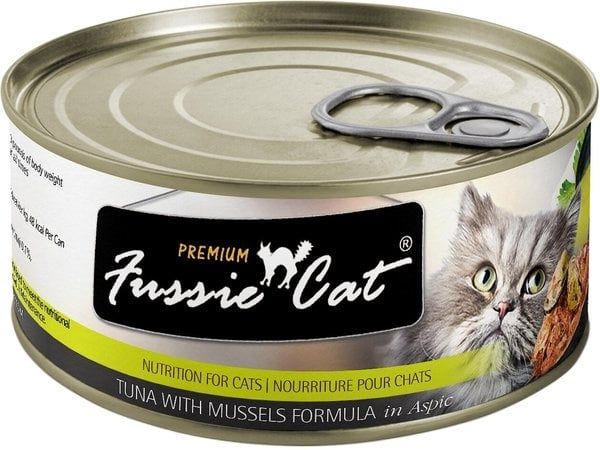 FussieCat Can Prem Tuna Mussel Aspic 24/2.82oz